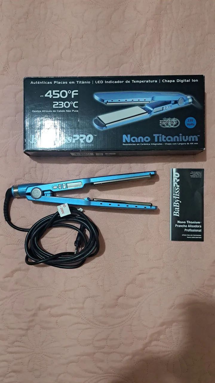 Chapinha / Prancha - Nano Titanium Pró - ORIGINAL !!! 220v - Foto 2