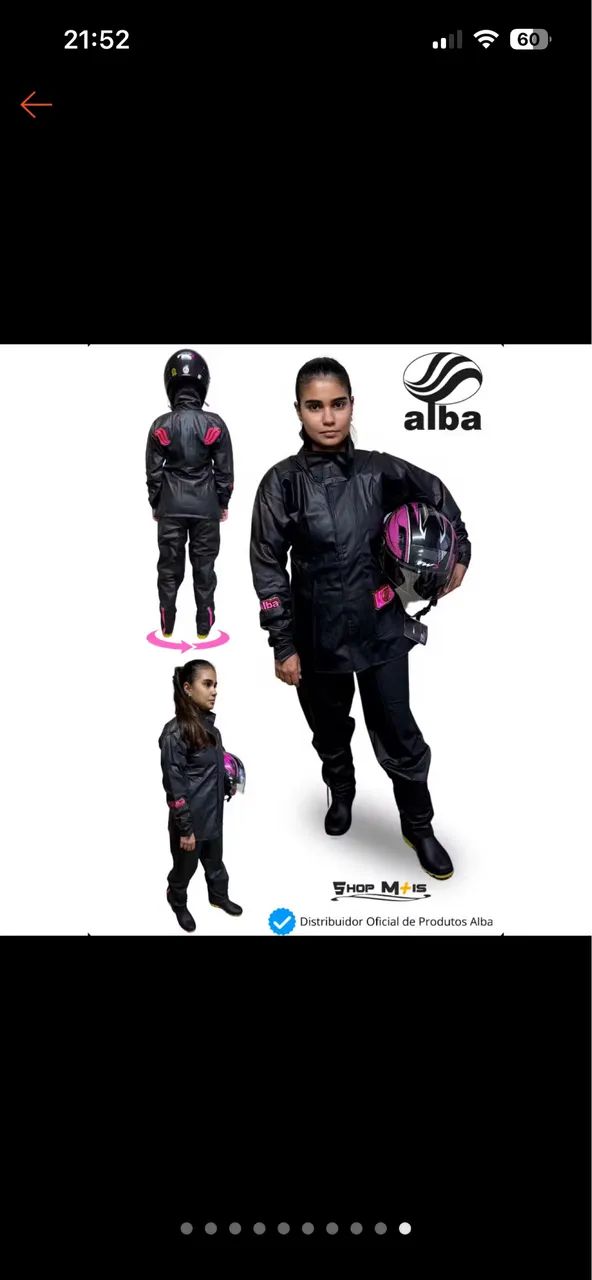 Capa de chuva feminina 
