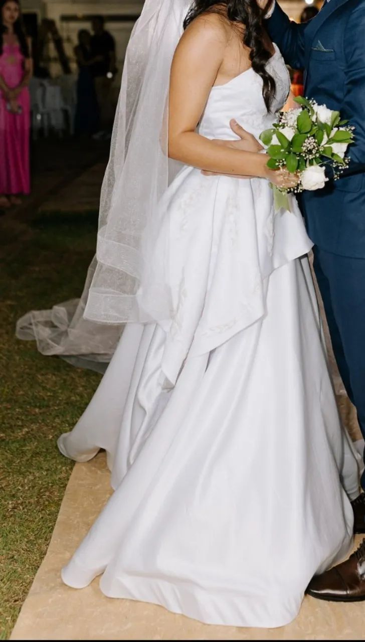 Vestido de noiva  TAM 36/38- usado 1x - Foto 3