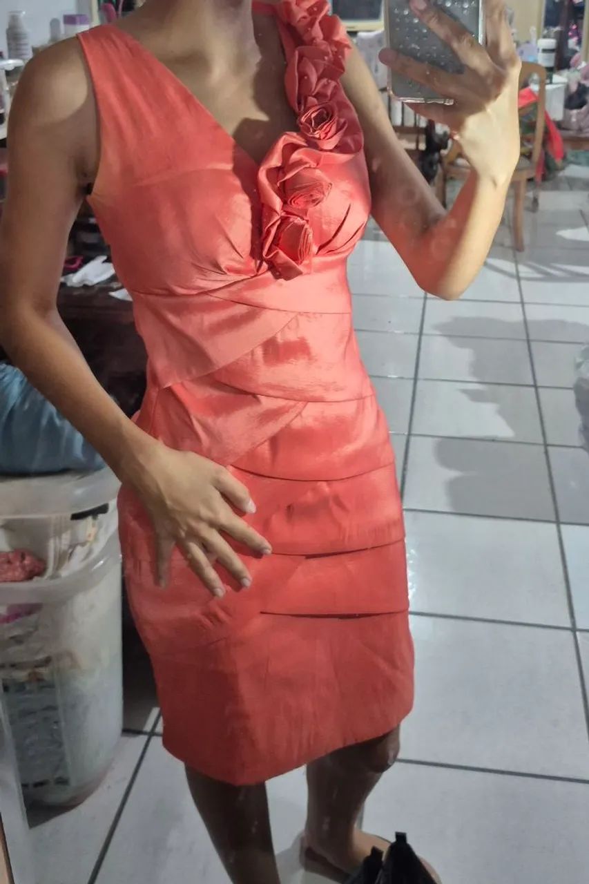 Vestido de festa rosa