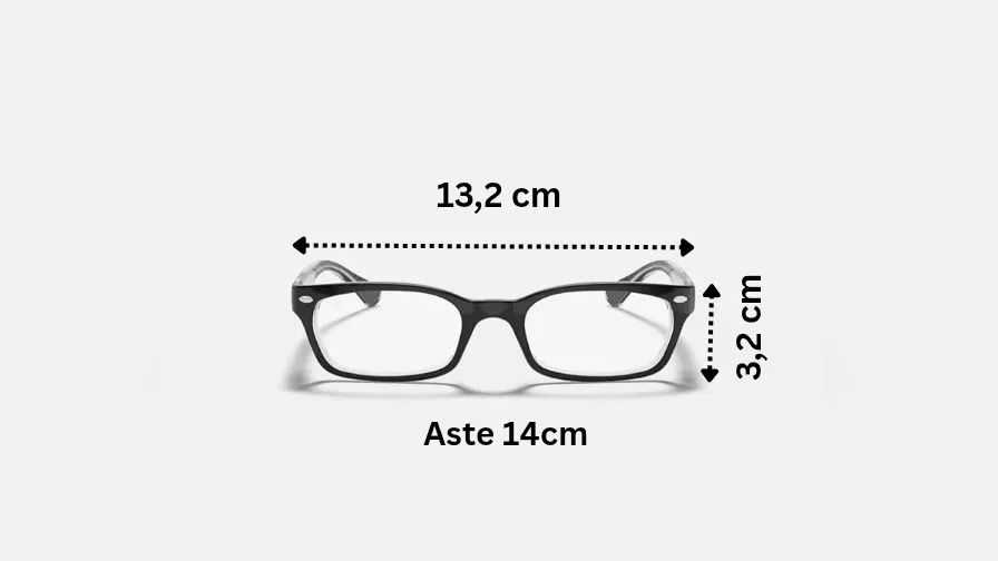 Armação de óculos ray-ban preta com incolor formato retangular - Foto 4