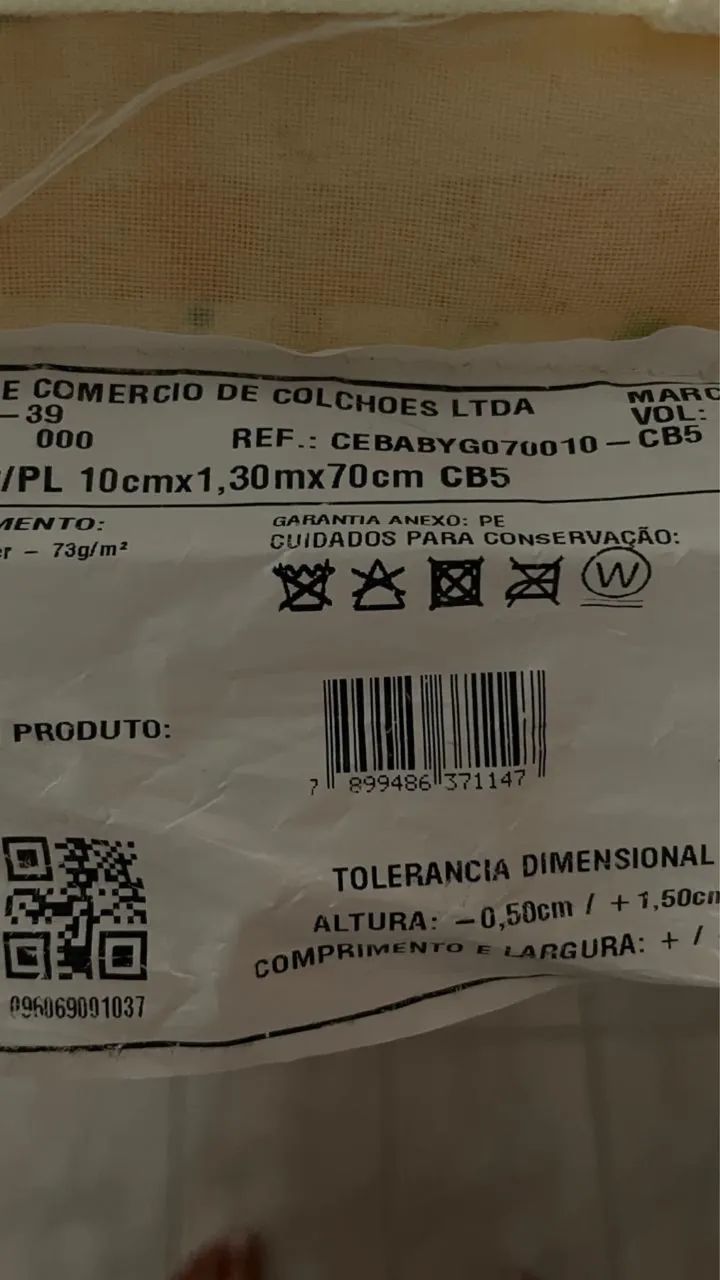 Colchão para berço 