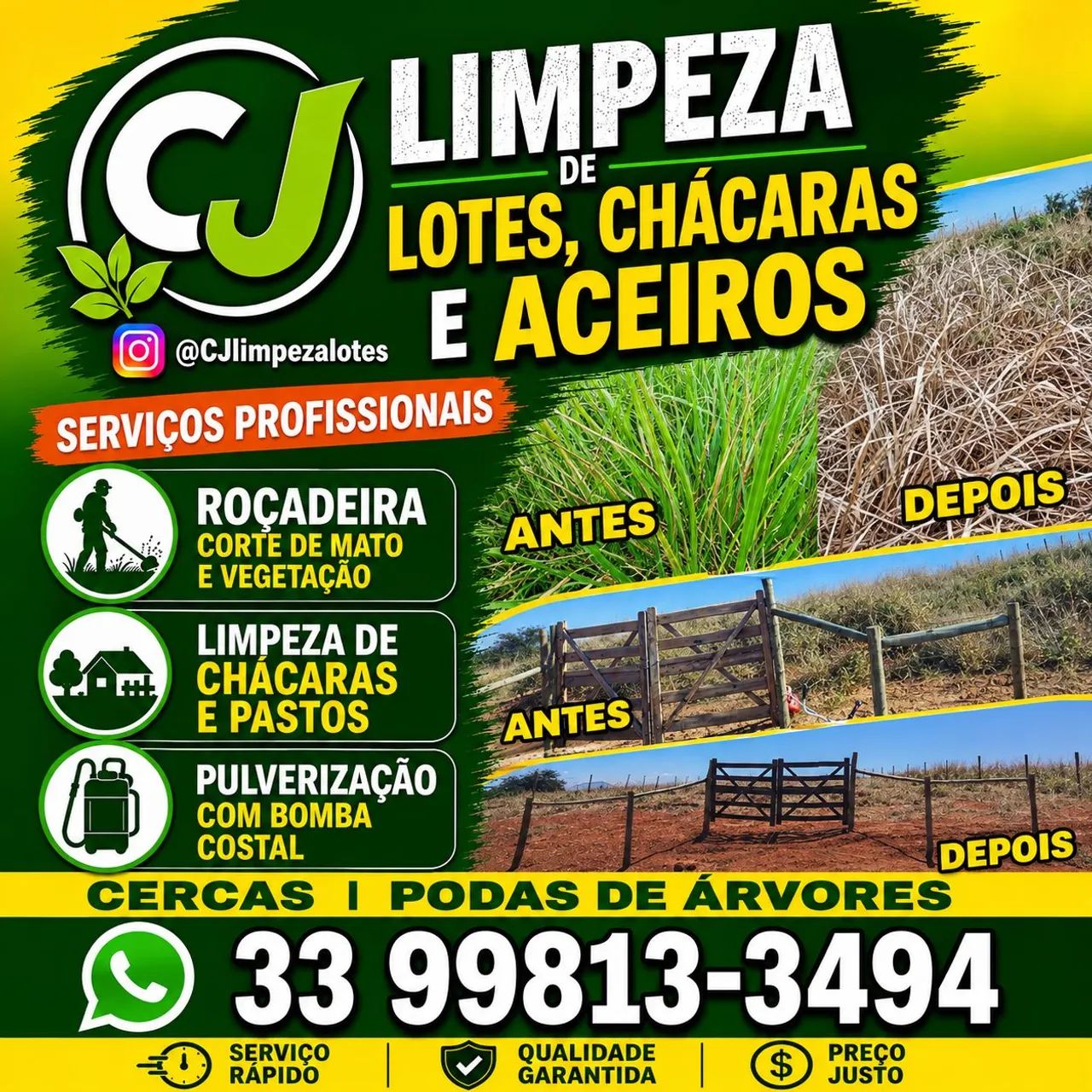 Limpeza de chácaras 