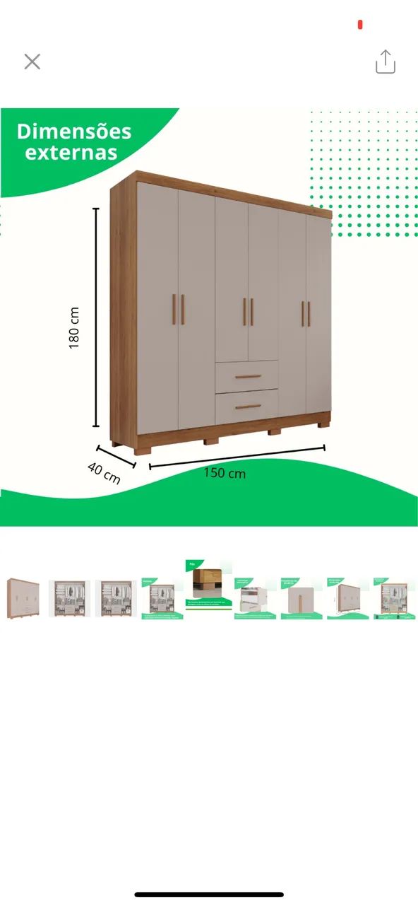 Guarda roupas novo - Foto 3