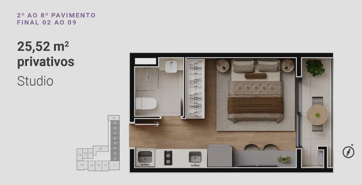 PLANTA 25m²