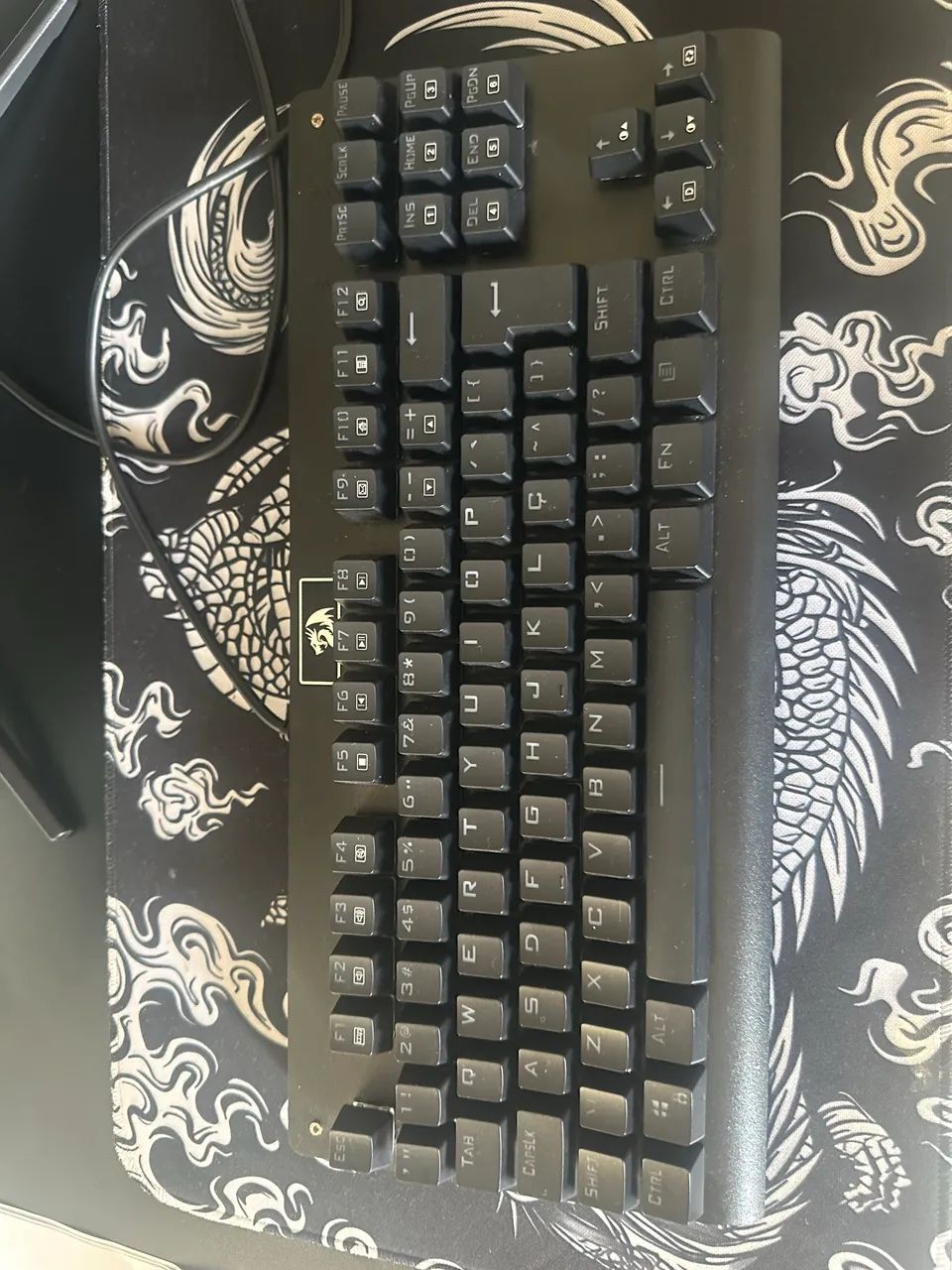 Teclado Redragon Dark Avenger Switch Marrom Mecânico RGB - Ótimo Estado