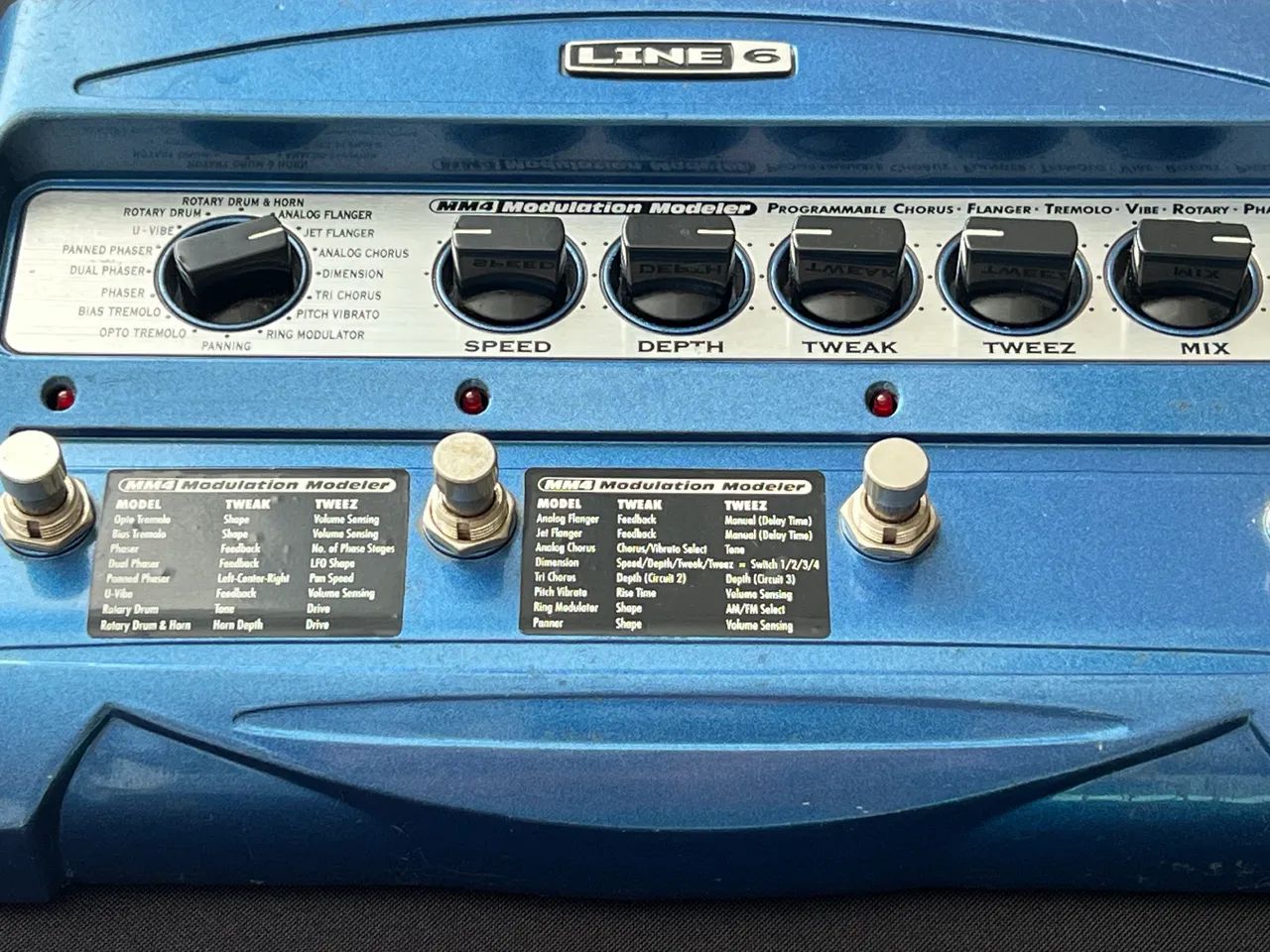 Pedal line 6 MM4 Modulation Modeler 