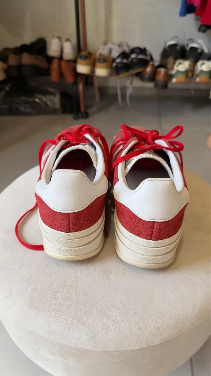 Tênis original adidas gazelle 37 vermelho - Foto 3