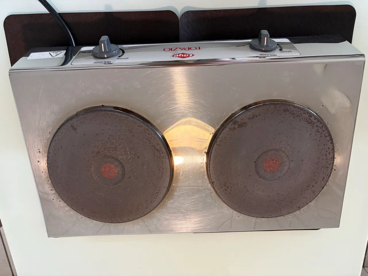 Fogão Elétrico Layr Topázio 4.0 2 Bocas  Aço Inox 220v  - Foto 3