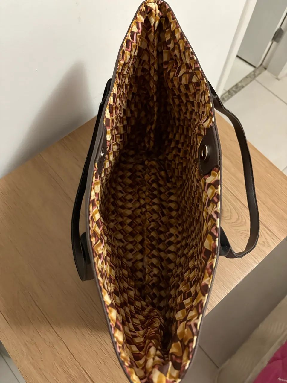 Bolsa Lofty Style Tote Grande - Marrom - Foto 5