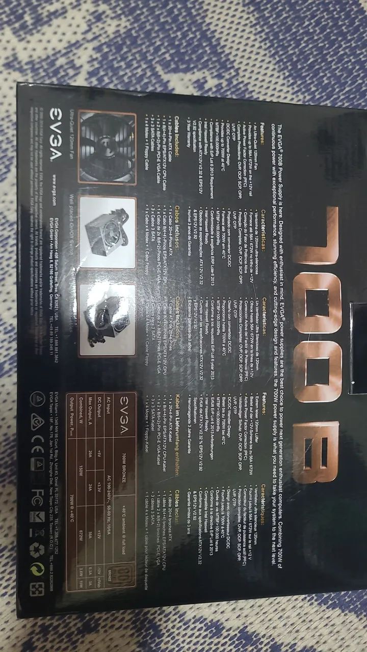 Fonte EVGA 700w plus bronze - Foto 3