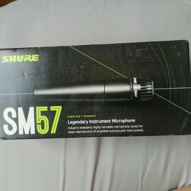 Microfone SM 57 novo na caixa - Foto 2