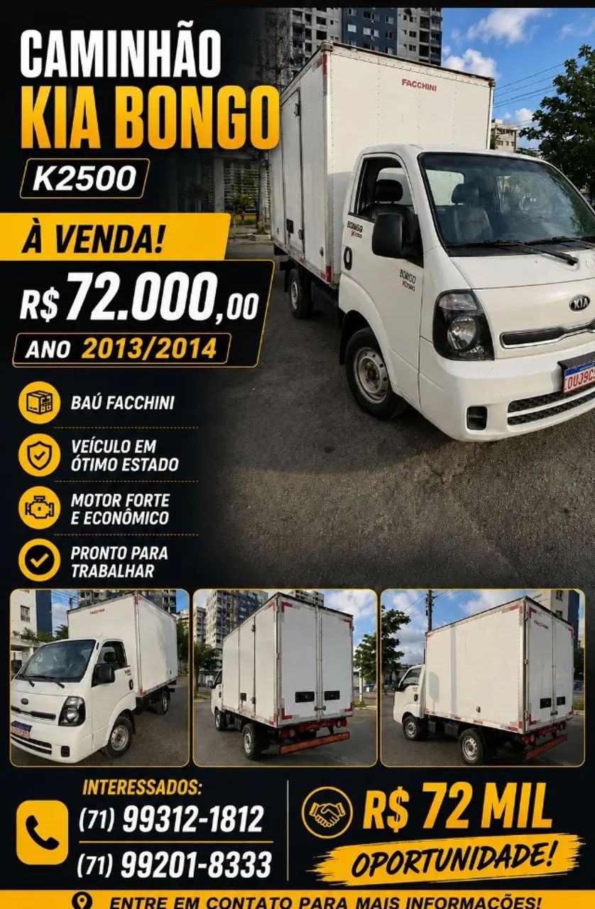 KIA Bongo Bongo K-2500 2.5 4x2 TB Diesel 2014