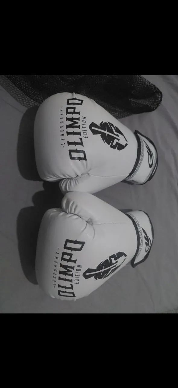 Luva de boxe Olimpo Branco-Preto 160z