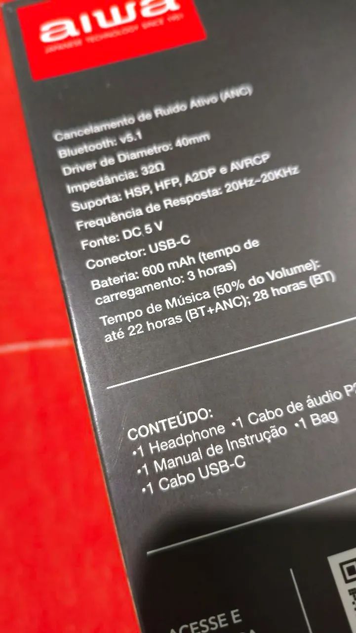 Fone Aiwa novo sem uso - Foto 4