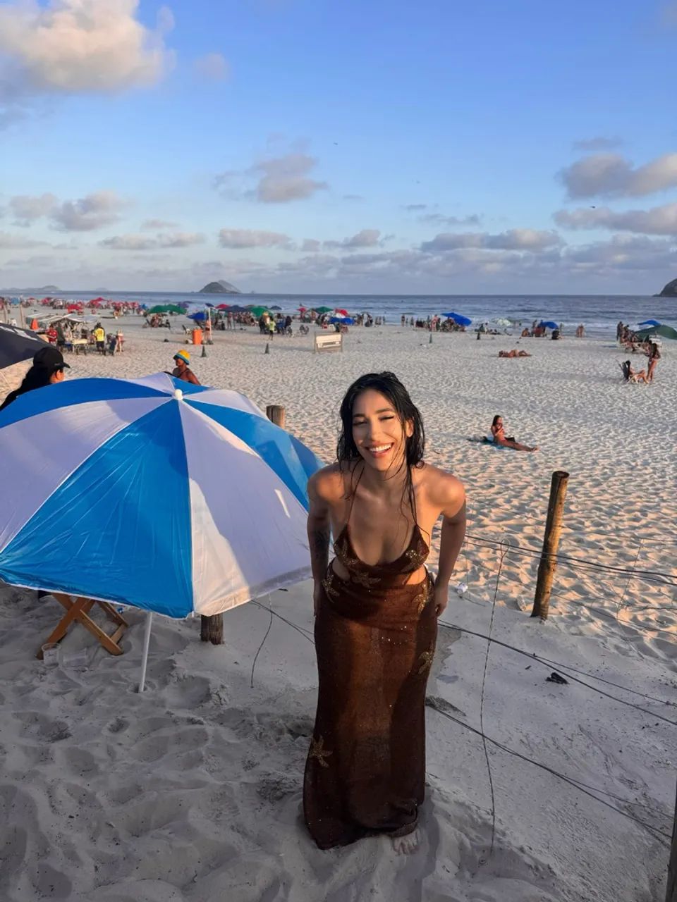 Vestido usado somente uma vez 