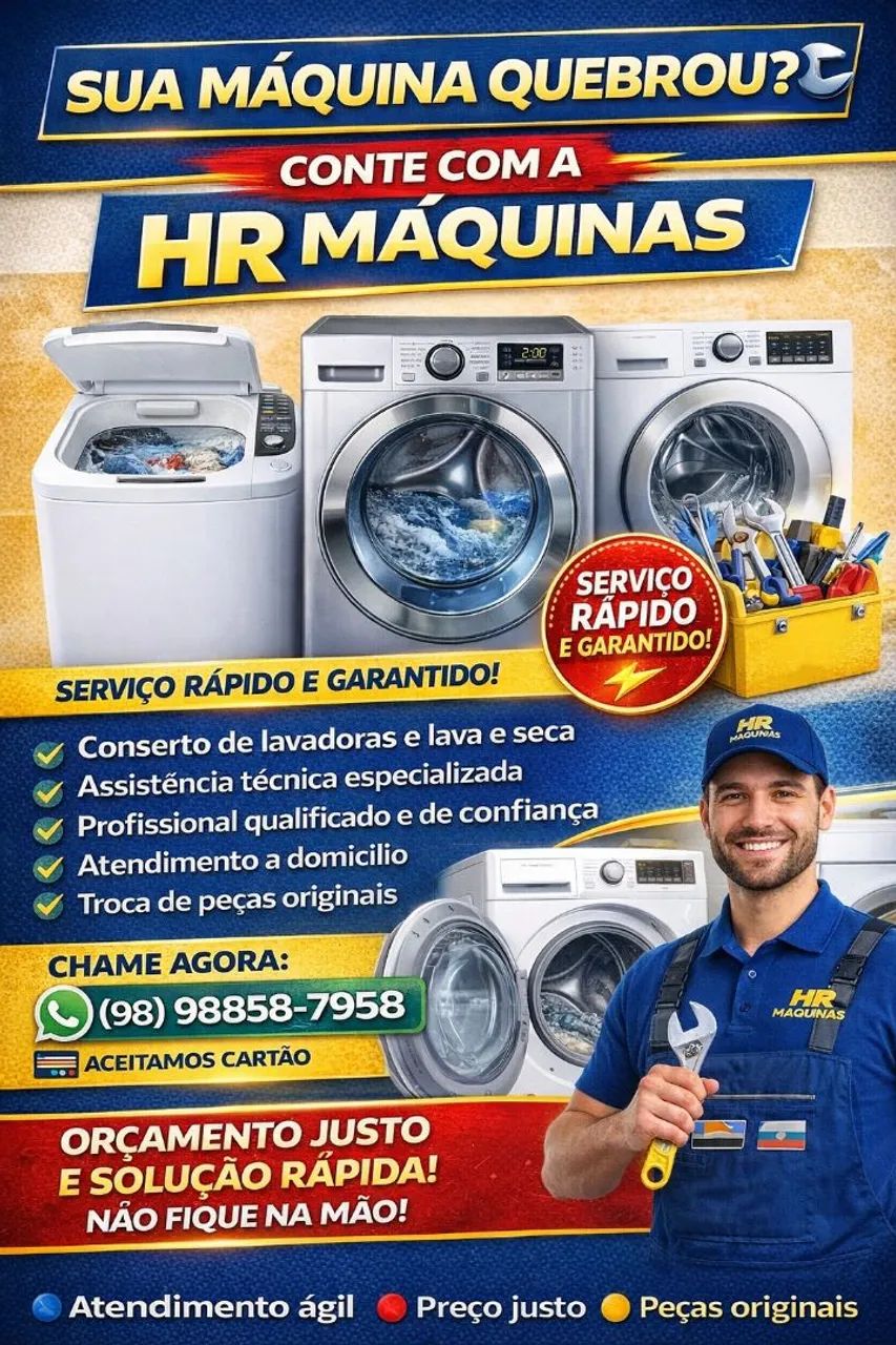 Consertos de máquinas de lavar 