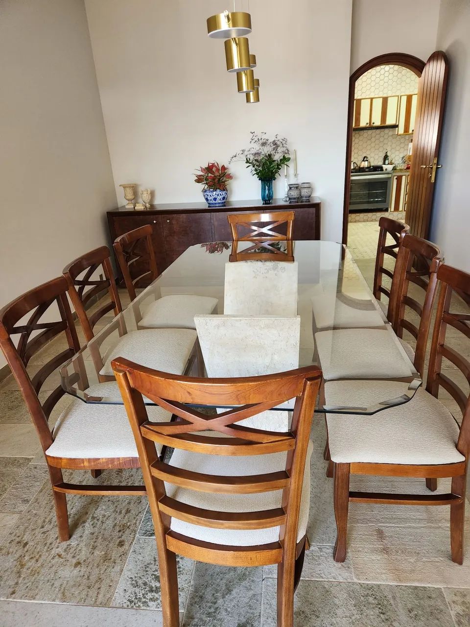 Mesa de jantar com 8 cadeiras - Foto 2