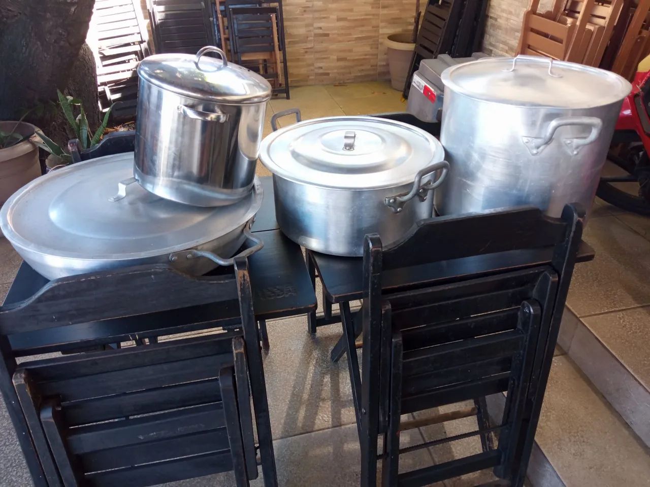 Vendo panelas industrial, alumínio de ótima qualidade. - Foto 3