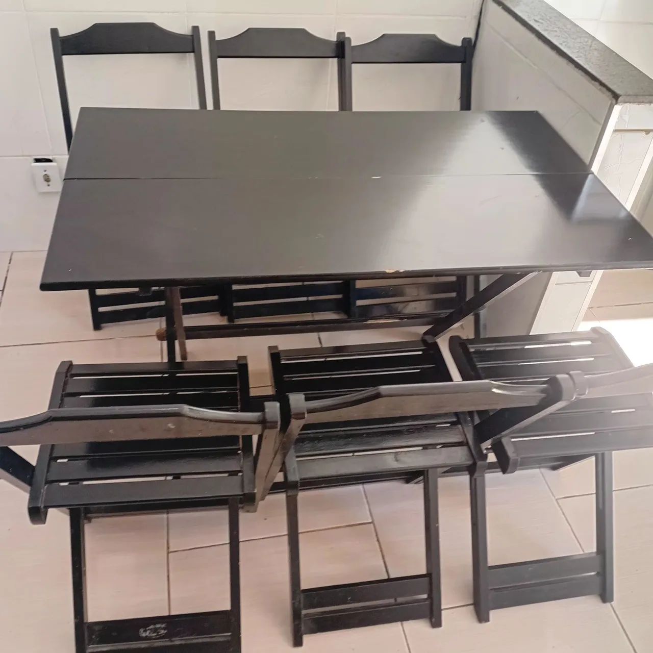 Mesa de bar dobrável 