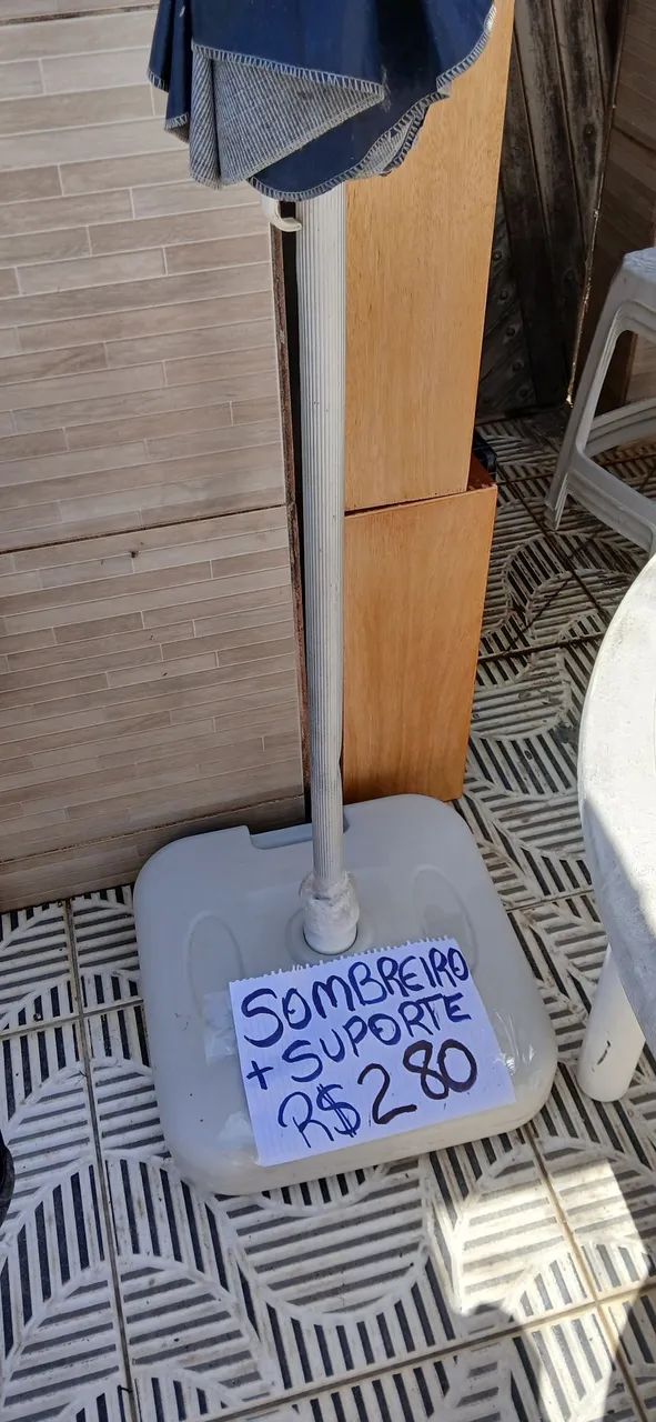 Sombreiro de praia com suporte  - Foto 2