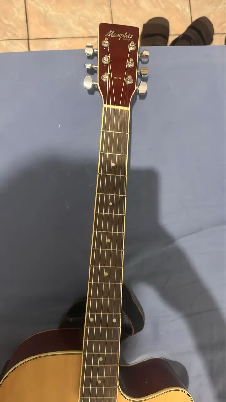 VIOLÃO FOLK ELÉTRICO MEMPHIS BY TAGIMA - Foto 3