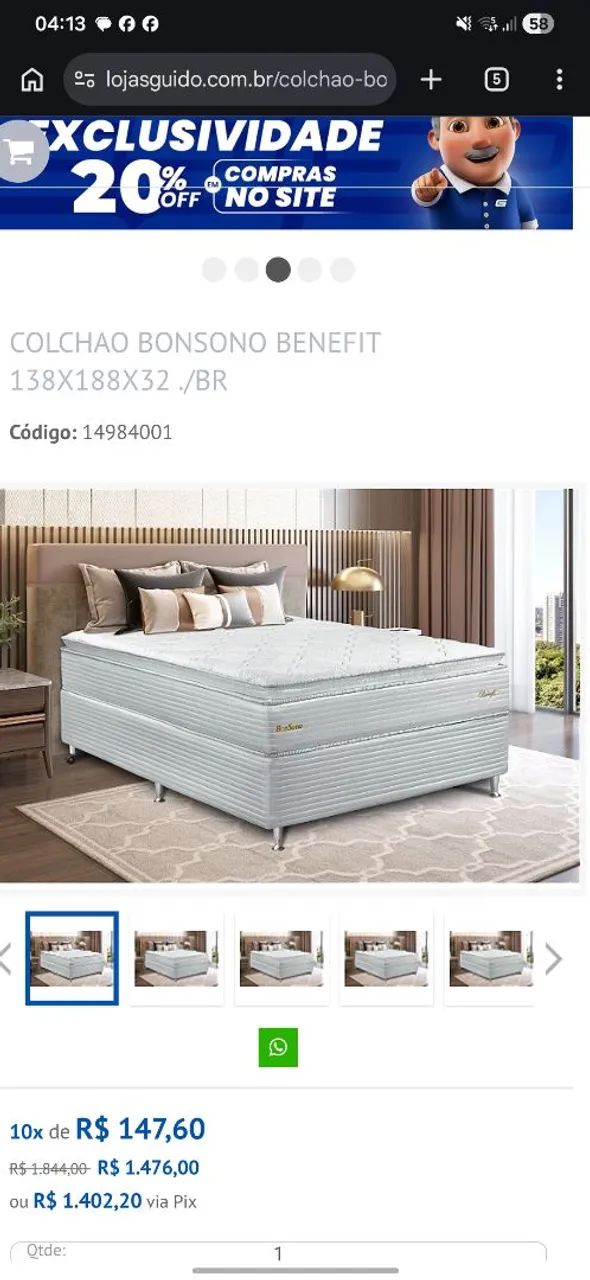 CAMA DE CASAL QUASE 5 MESES DE COMPRADA.  - Foto 3