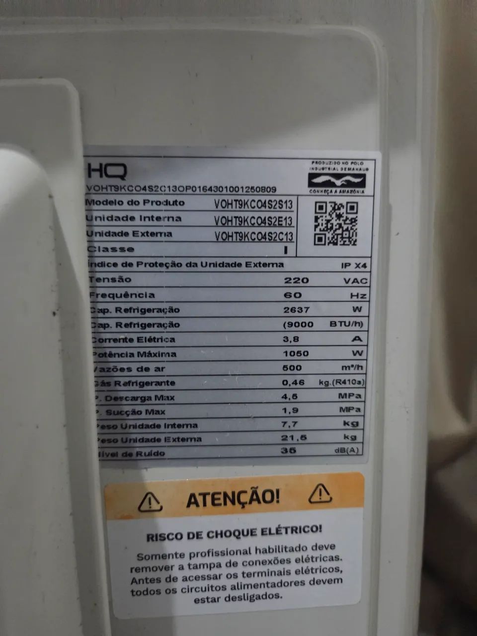 Vendo Ar condicionado HQ 9.000 btus - Foto 2