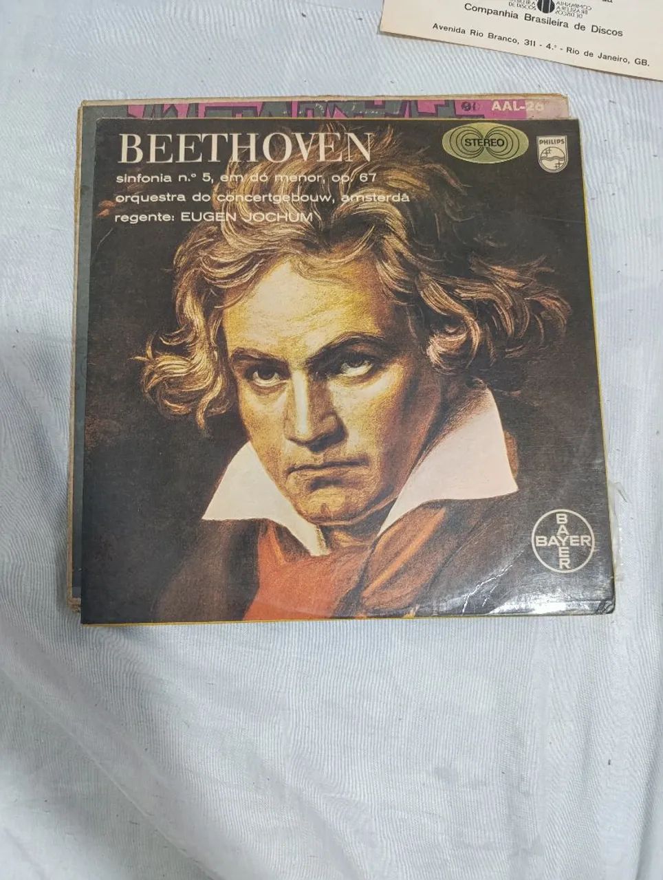 Disco de  vinil Beethoven 10 polegadas R$ 30,00