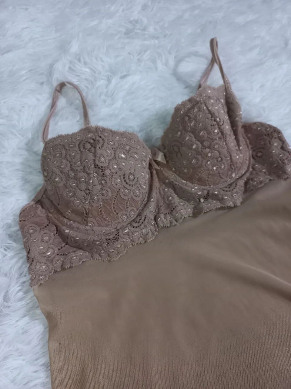 Camisola Feminina Bege Com Bojo - Foto 3