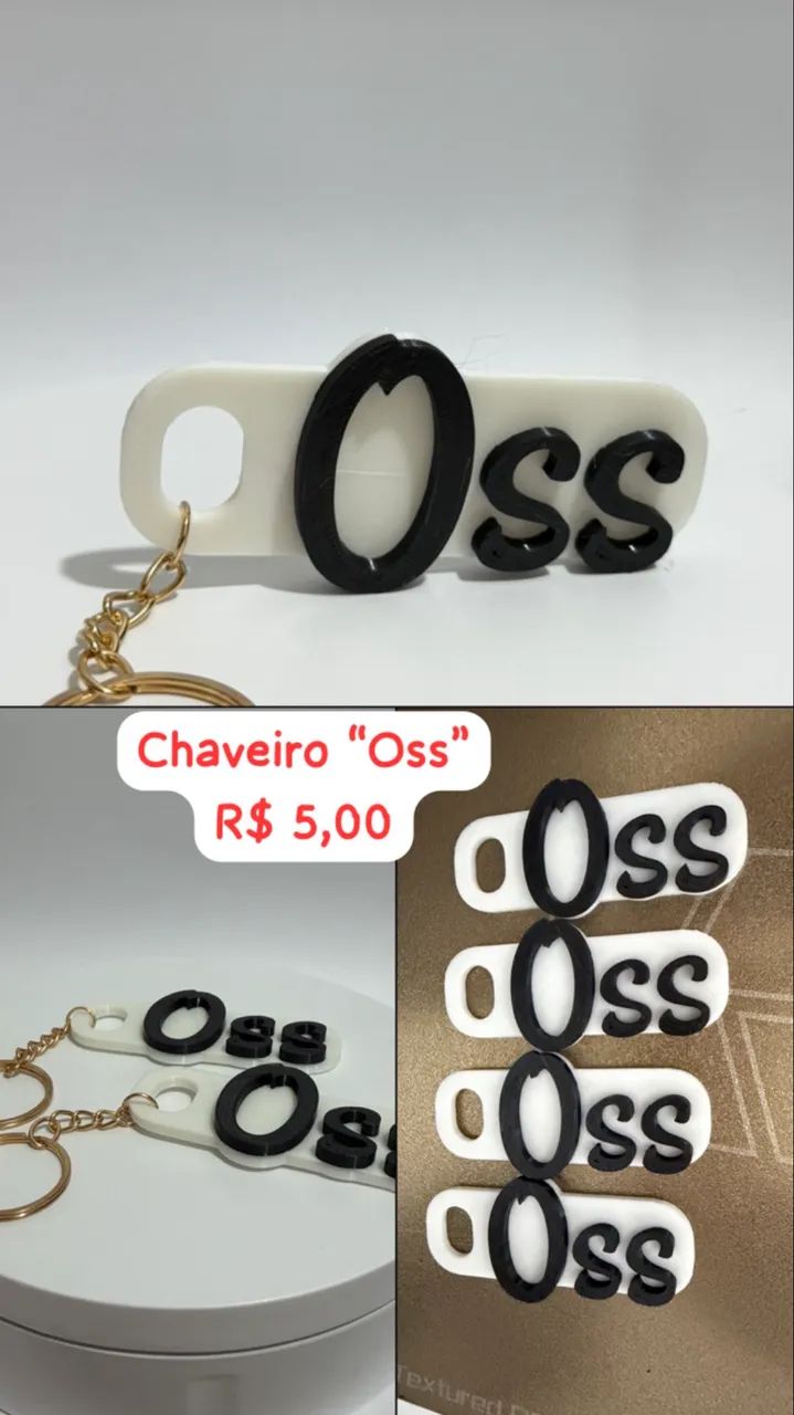 Chaveiro cumprimento Jiu jitsu em 3D