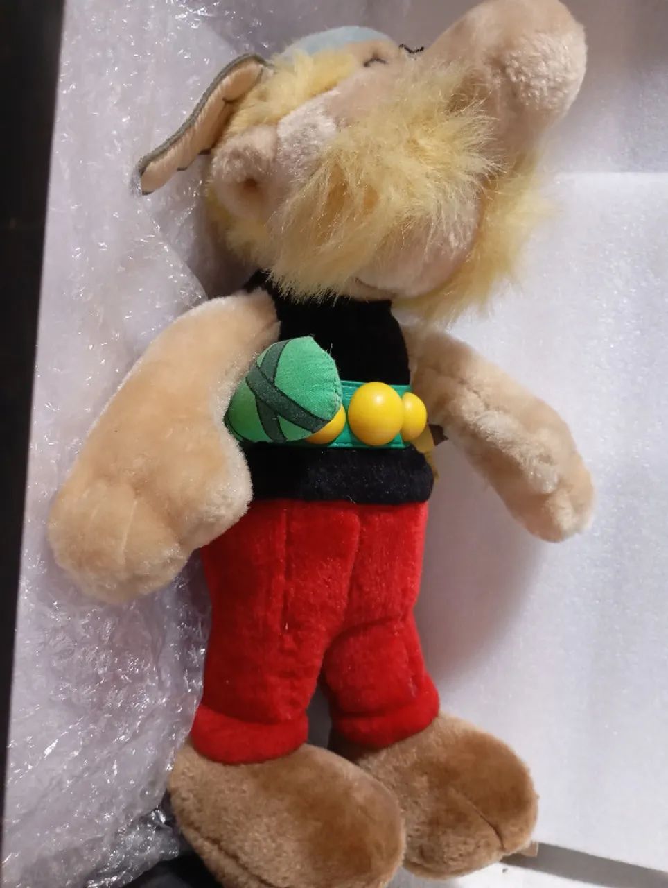 Boneco pelúcia Asterix 1994 importado germany