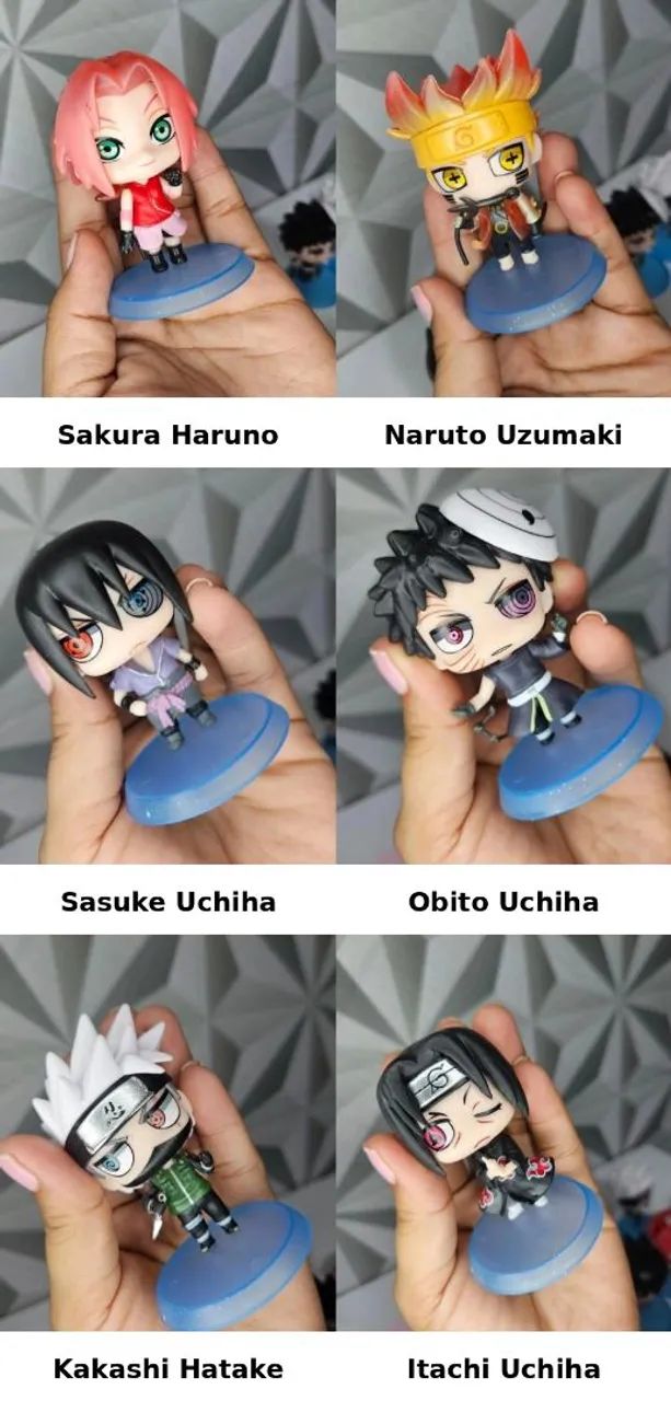 Kit 6 bonecos Naruto colecionaveis  - Foto 2