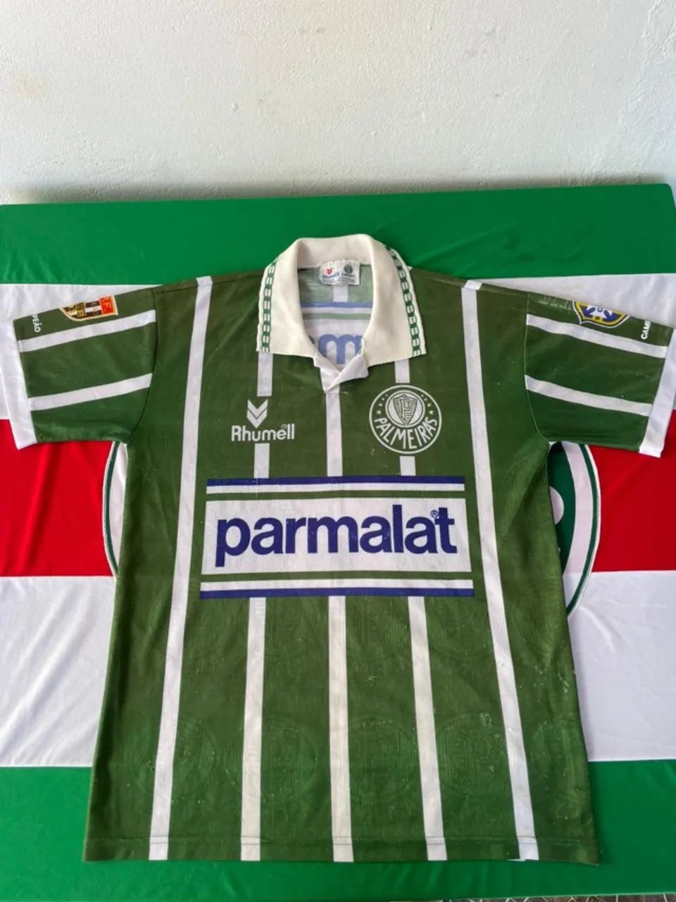 Camisa Palmeiras Parmalat 1993/94 - Tamanho G - Foto 5