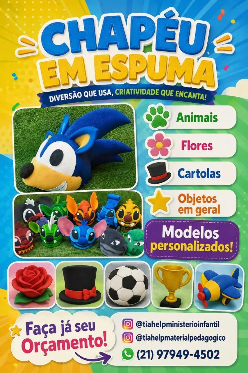 CHAPÉU EM ESPUMA