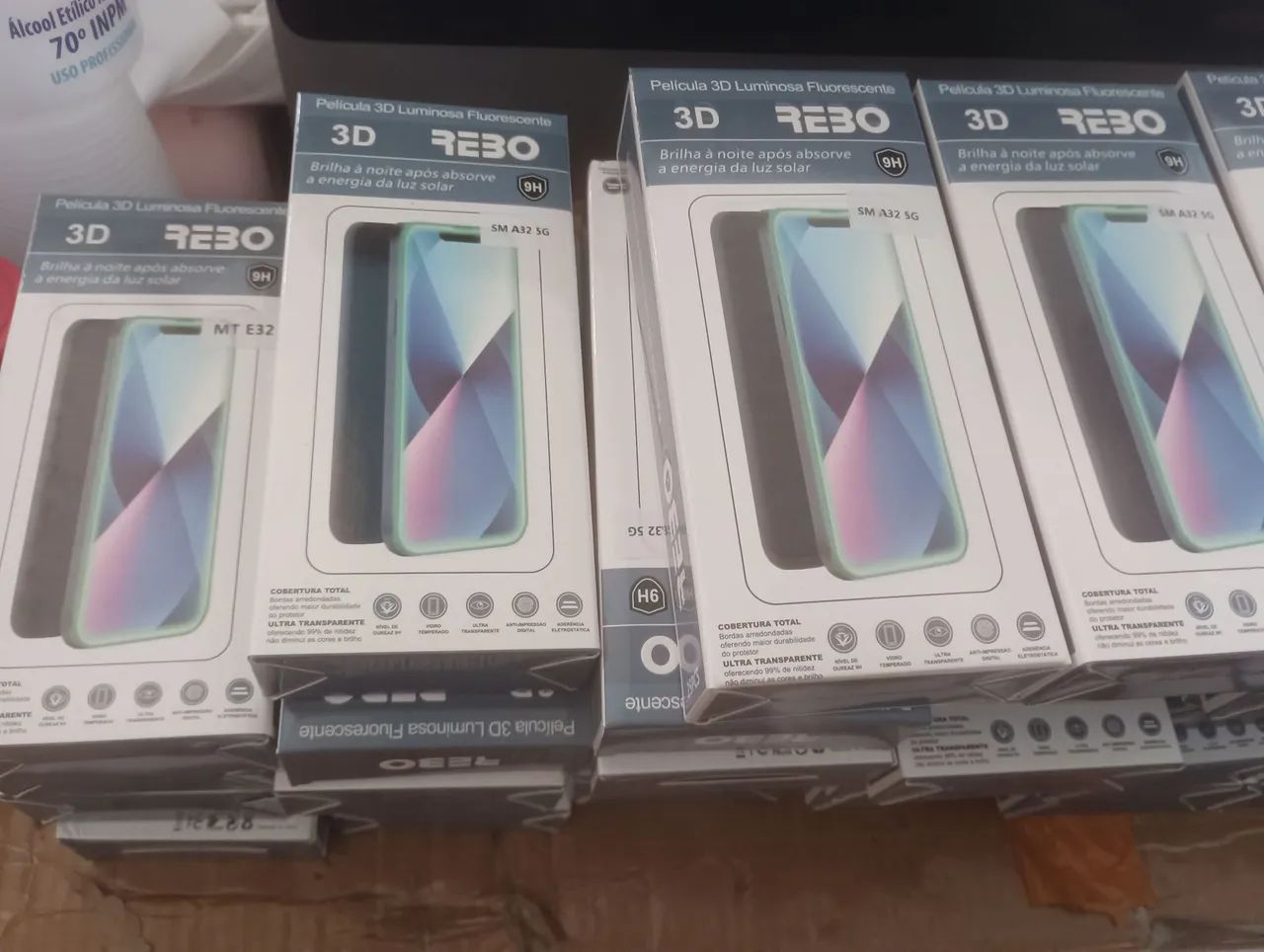 Lote com 500 película de celular 
