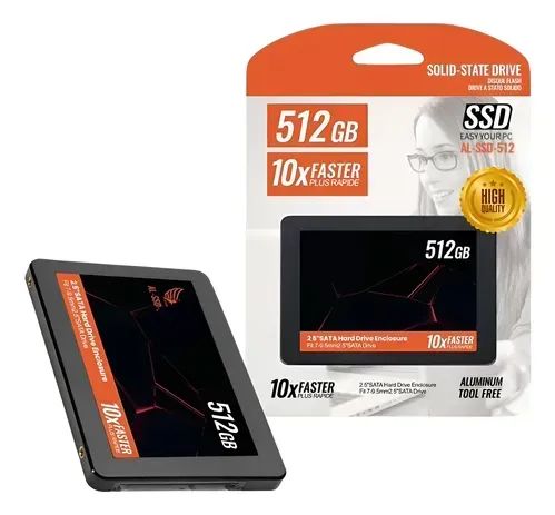Ssd Interno 512gb 2,5 Sata 3 Leitura Até 550mb/s E Gravação Até
