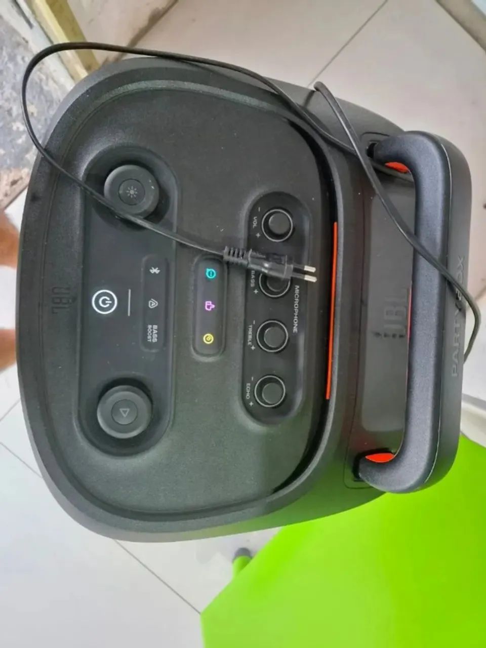 Caixa de Som Bluetooth JBL PartyBox 520 -na CAIXA - Foto 4