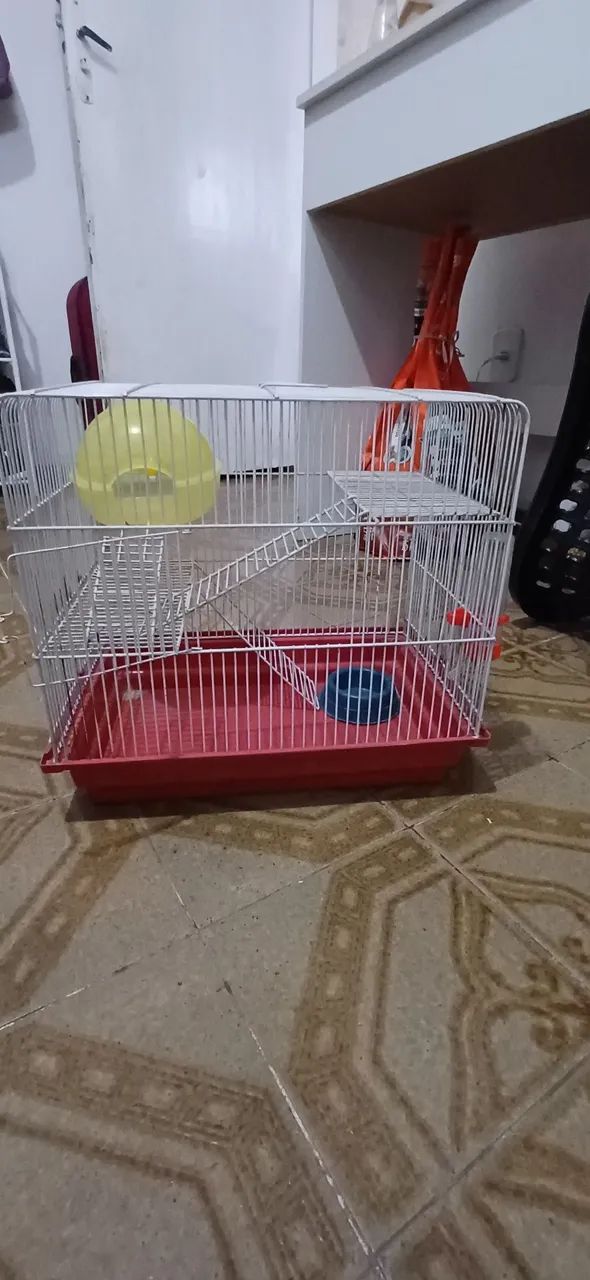 Gaiola retangular para hamster usada - Foto 2