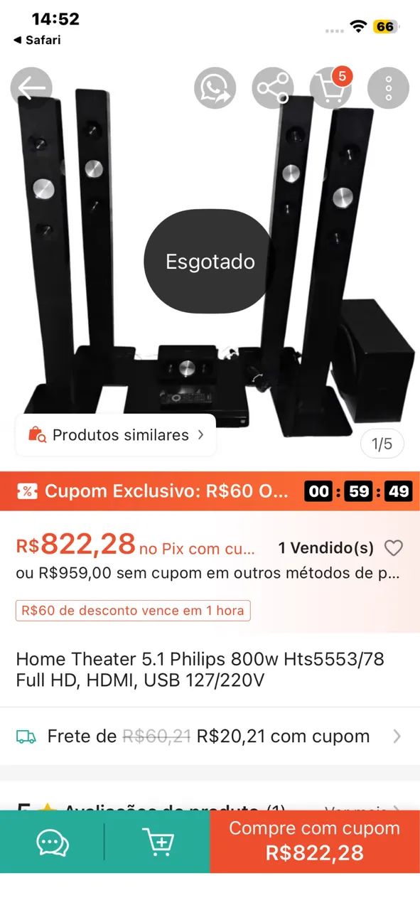 Home theater 5.1 Philips  - Foto 3