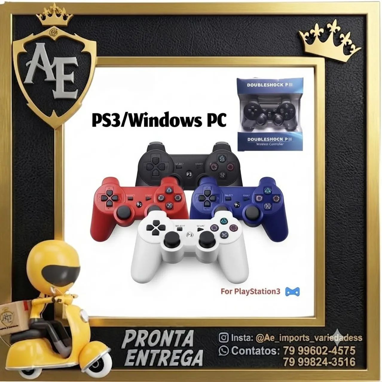 Controle ps3 sem fio 