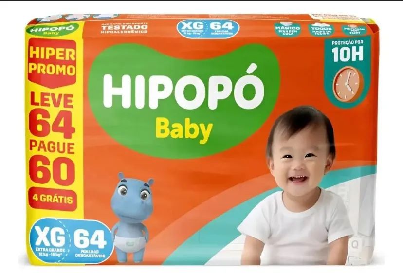 Fralda hipopó 64 und XG