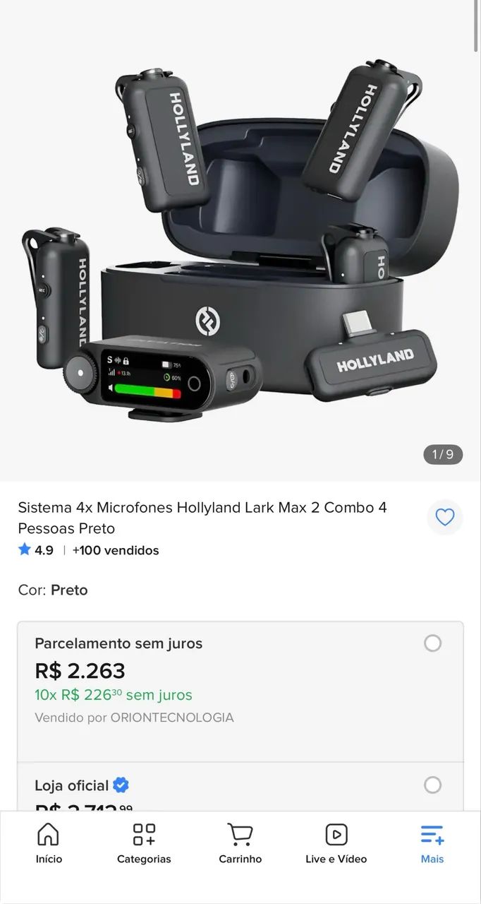 Lark Max 2 Combo com 4 microfones  - Foto 3