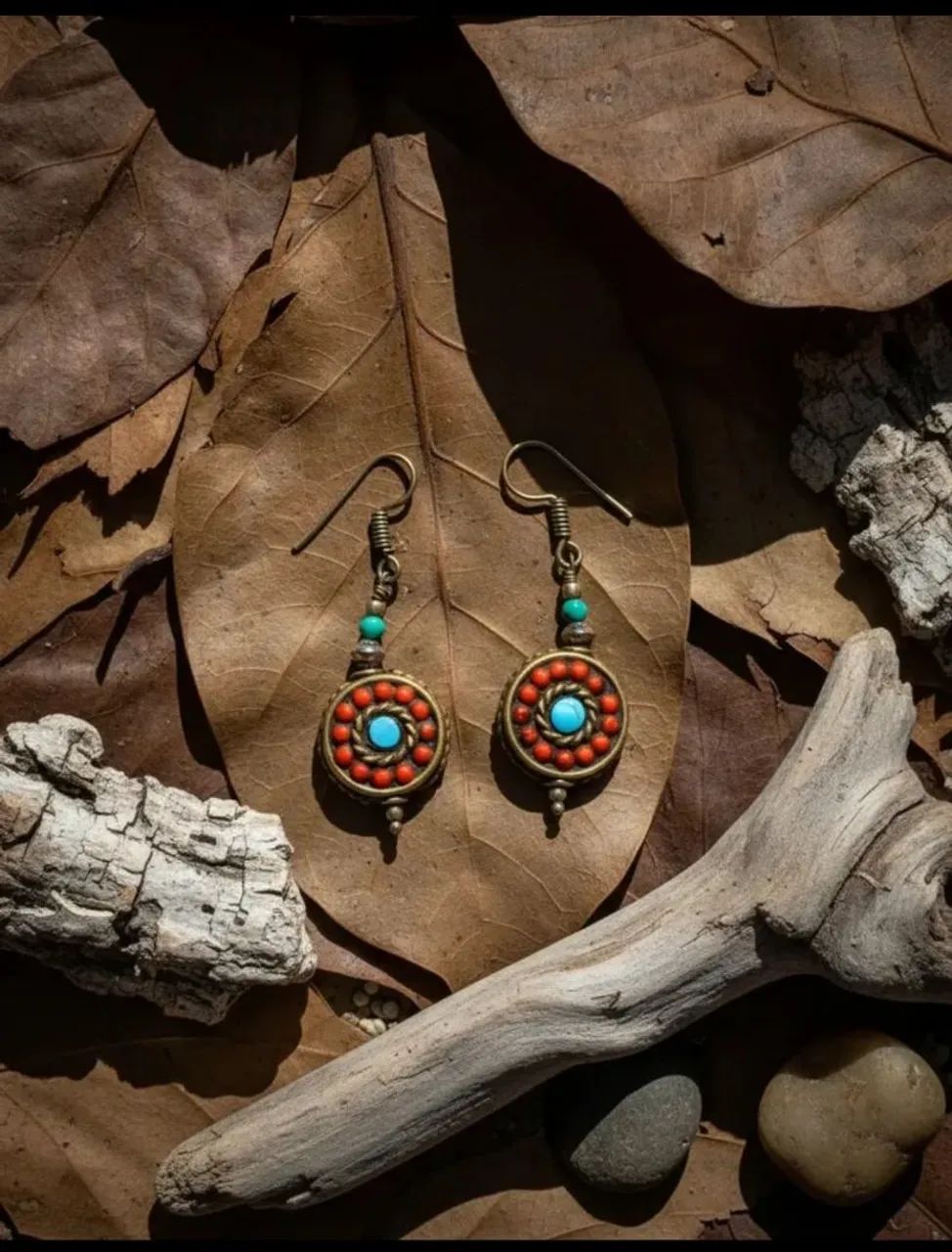 Brinco com pedras Tailândia (novo) - Foto 5