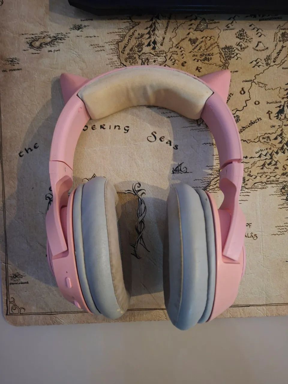 Fone de ouvido (headset) gamer rosa - Foto 2