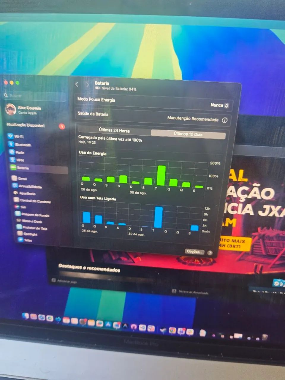 MacBook 2019 i9 32Gb com Touchbar - Foto 3