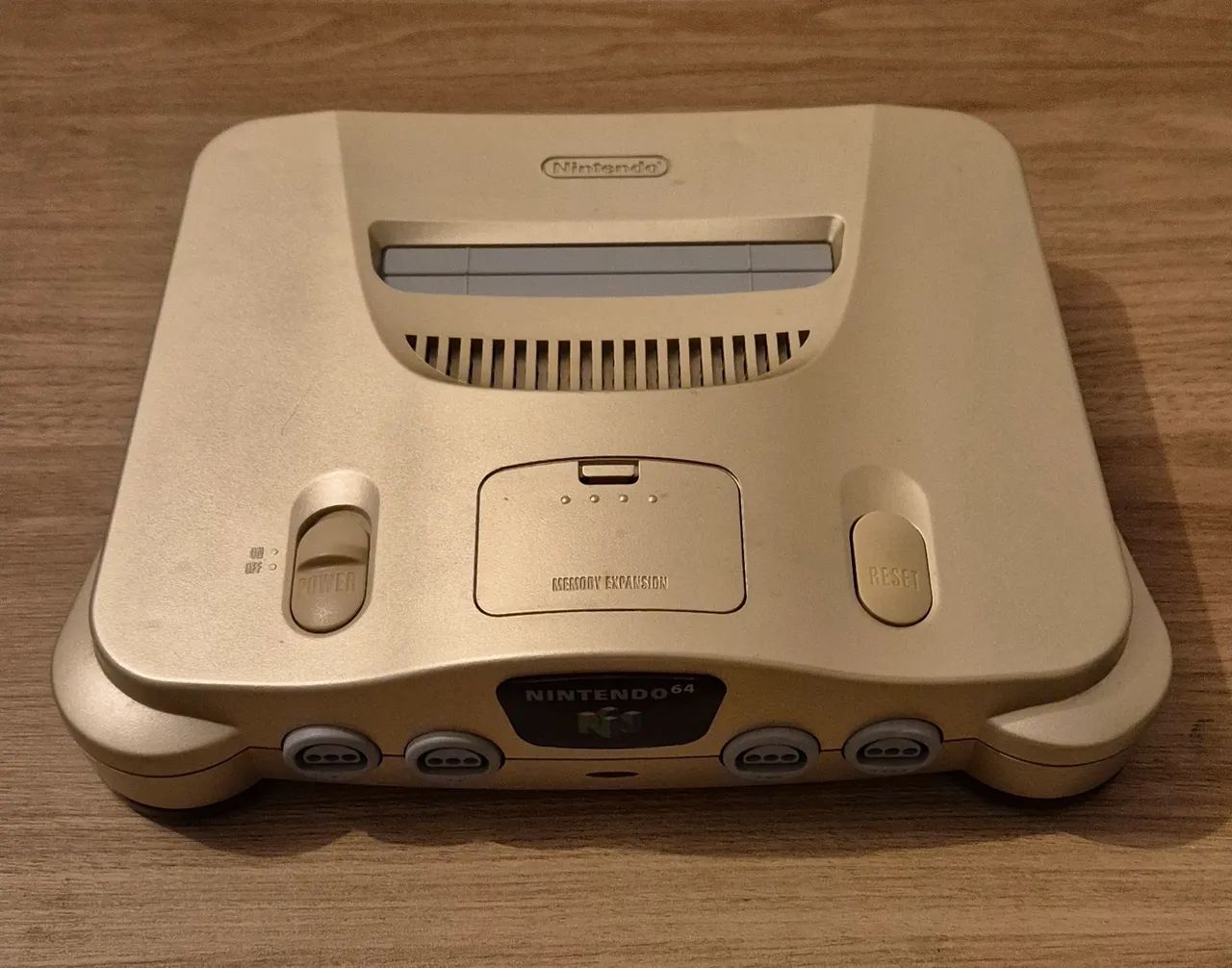 Nintendo 64 Gold Model Original na Caixa - Foto 2