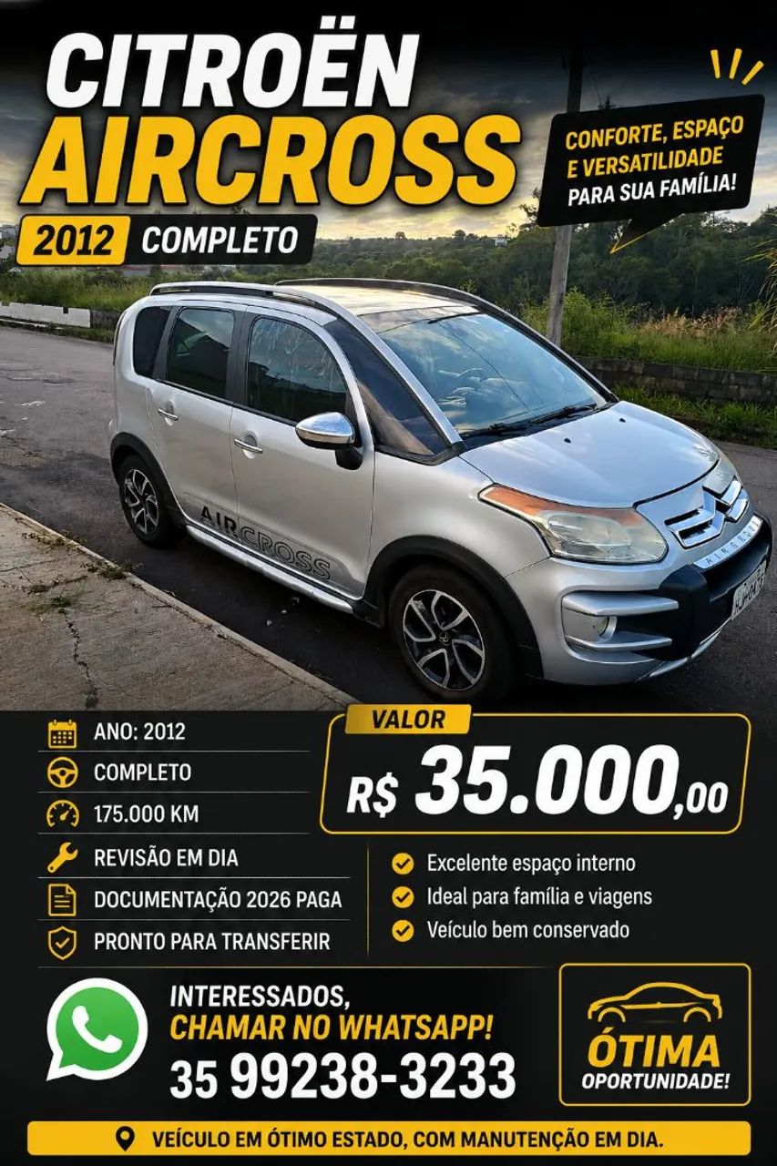 Citroën Aircross AIRCROSS Exclusive 1.6 Flex 16V 5p Mec. 2012