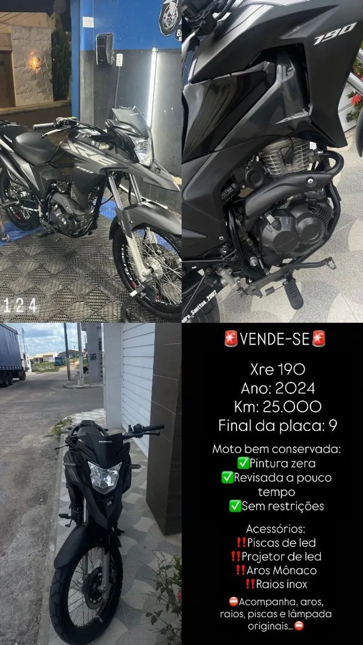 Xre 190 2024, moto extra  - Foto 2