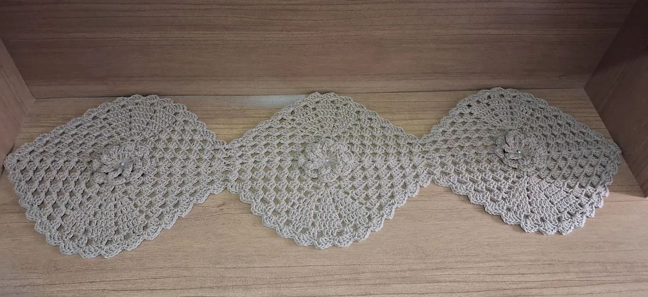 Trilho de mesa Crochê  - Foto 2